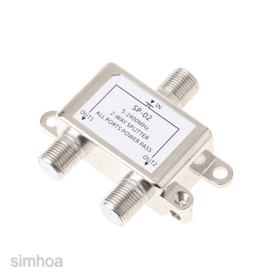 2 Way 5-2400MHz Coaxial Splitter for RG6 RG59 Coax Cable HDTV | Shopee ...