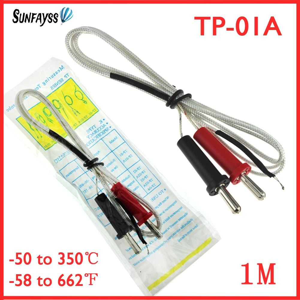 TP-01A K-type 100cm Length Wire Temperature Test Thermocouple Sensor ...