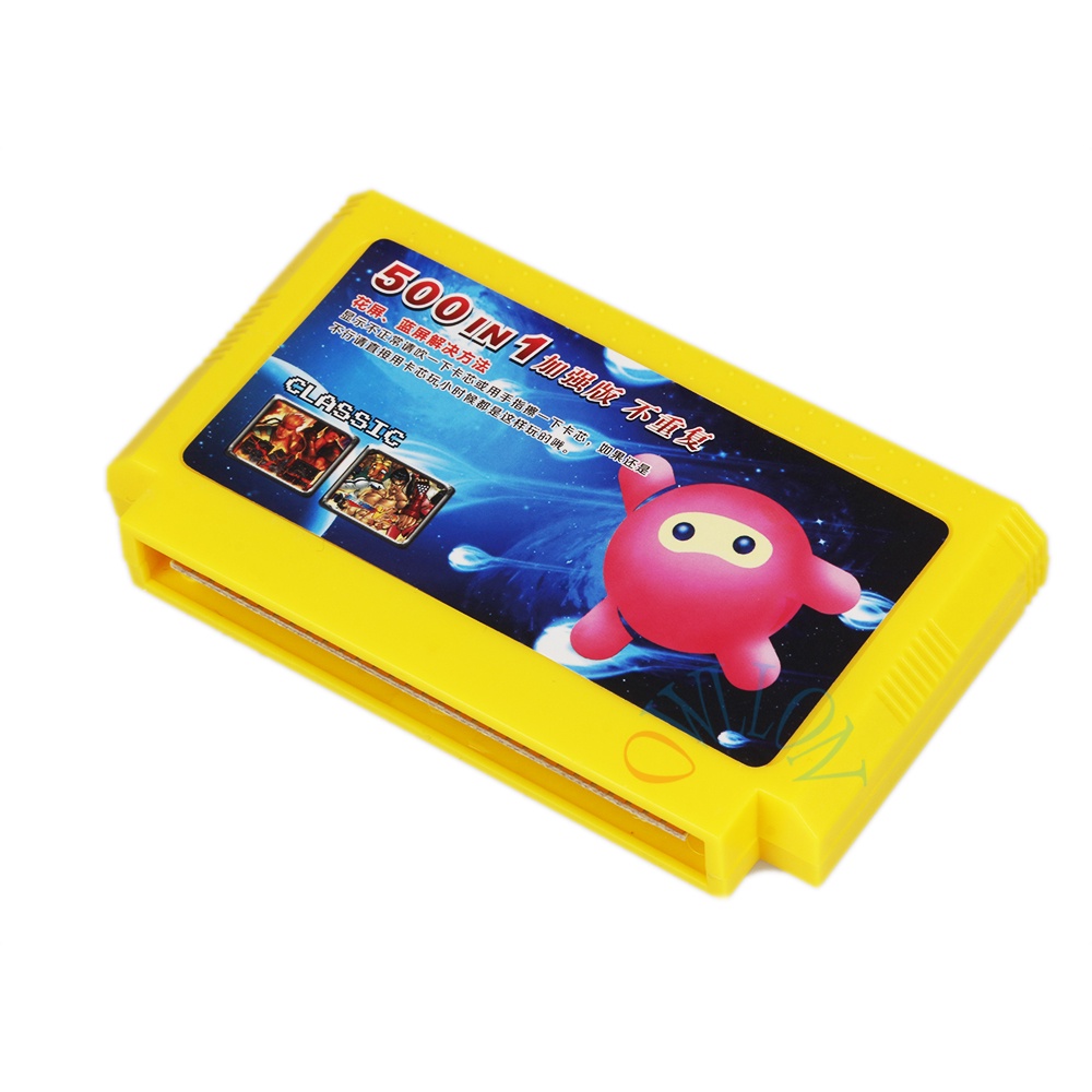 New Arrival 500 in 1 Classic Games Collection 8 Bit 60 Pins Game Card