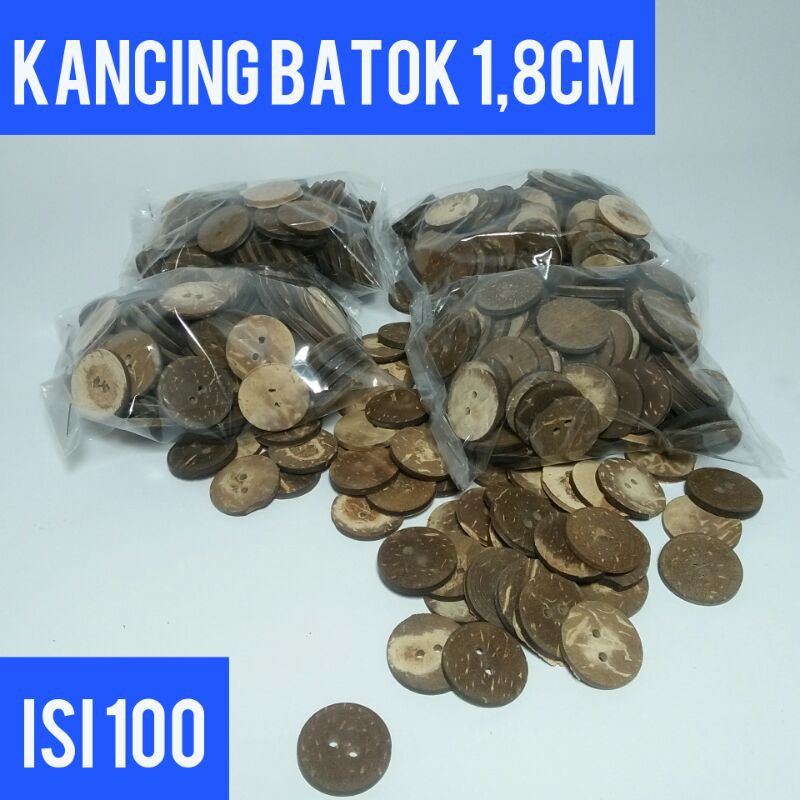 Clothing BUTTONS FROM COCONUT SHELLS D1,8cm 100pc | Shopee Philippines