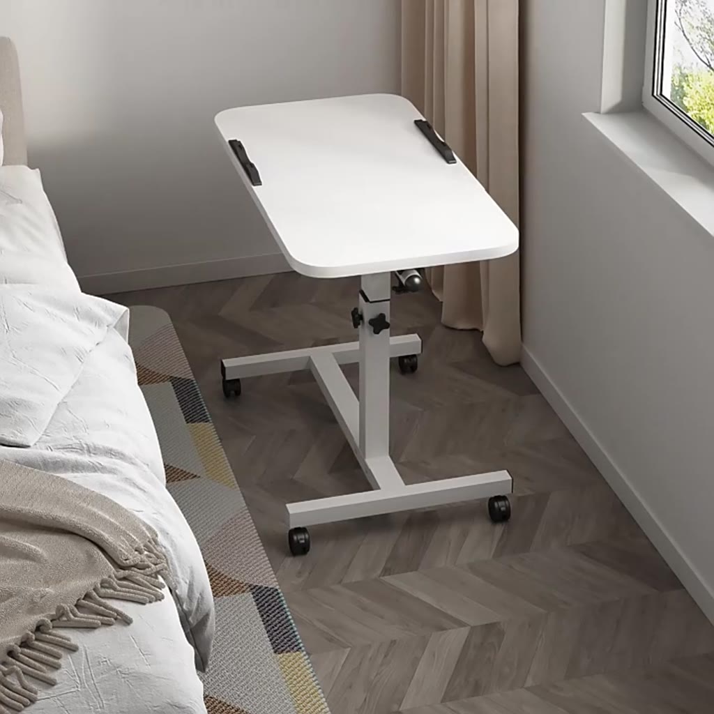 JJWS Liftable Foldable Laptop Table Adjustable Mobile Desk for Writing ...