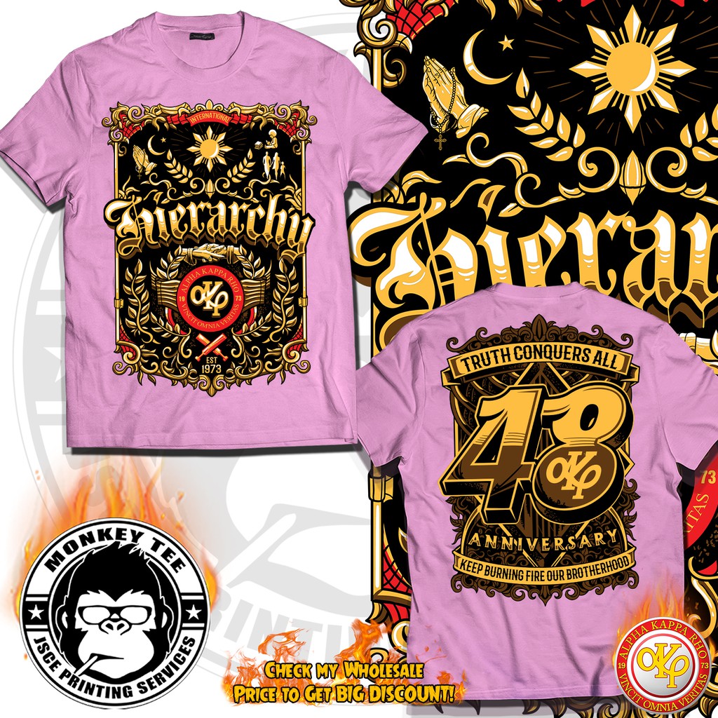 【ins】Akrho Frat Shirt 48 Founding Anniversary ( Five Hierarchy ...