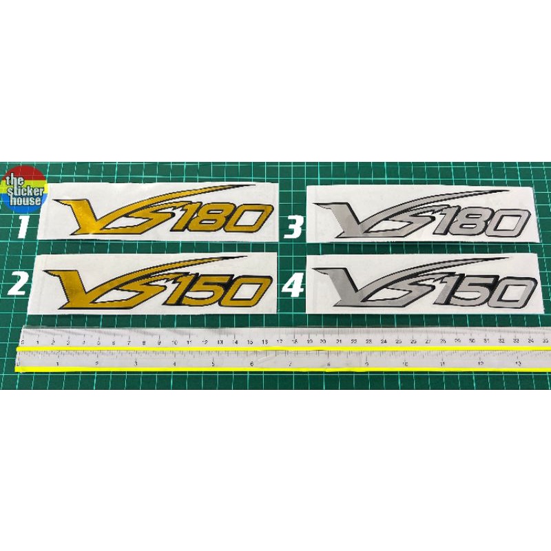 SUZUKI VS150 / VS180 (GOLD CHROME & CHROME) STICKER CUTTING DESIGNS ...