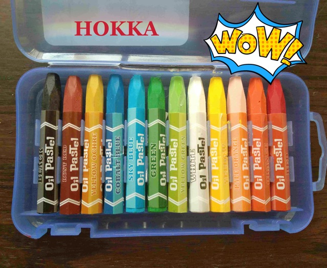 HOKKA 12 Colors Oil Pastel 428-12 | Shopee Philippines