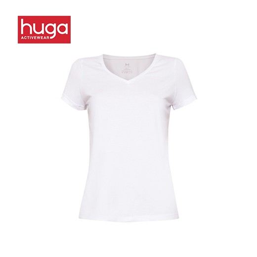 Plain white v 2024 neck t shirt womens