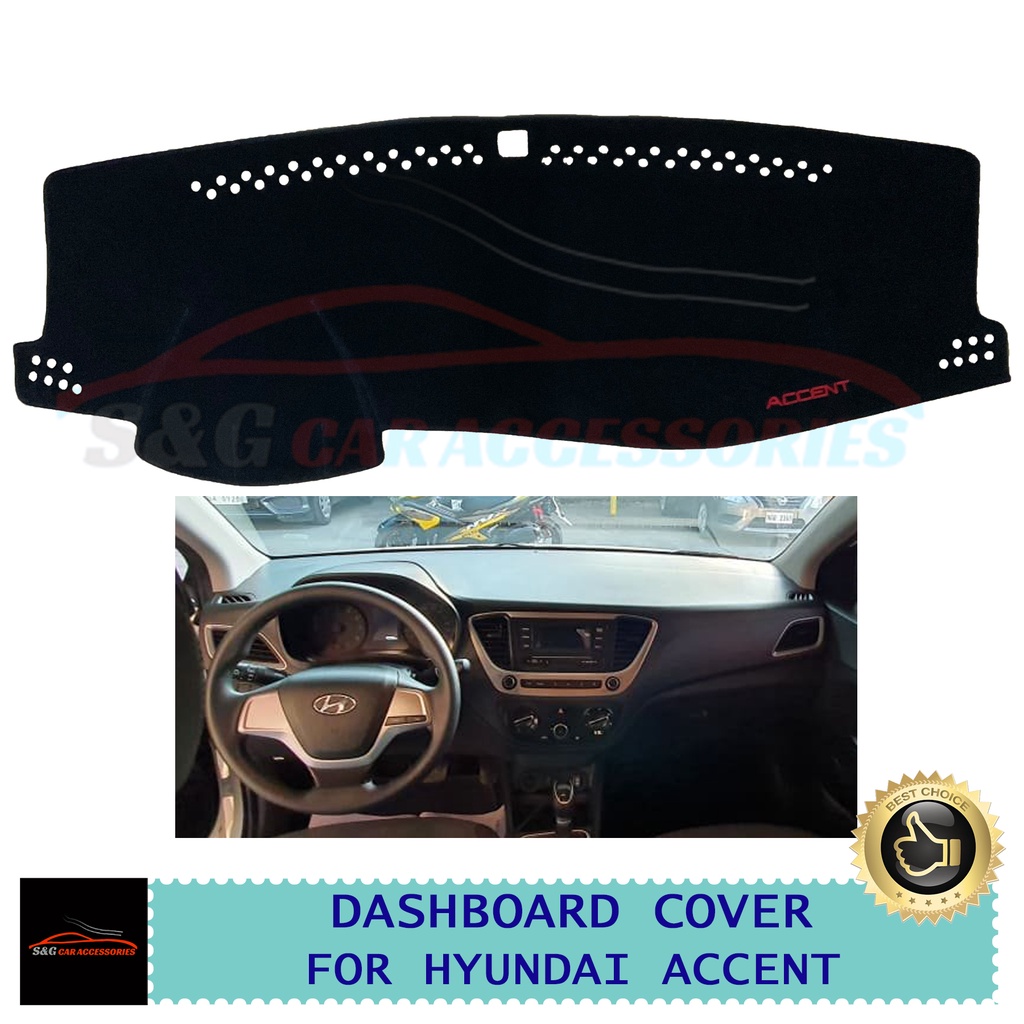 Hyundai Accent 2019, 2020, 2021, 2022, 2023 Dashboard Mat Cover