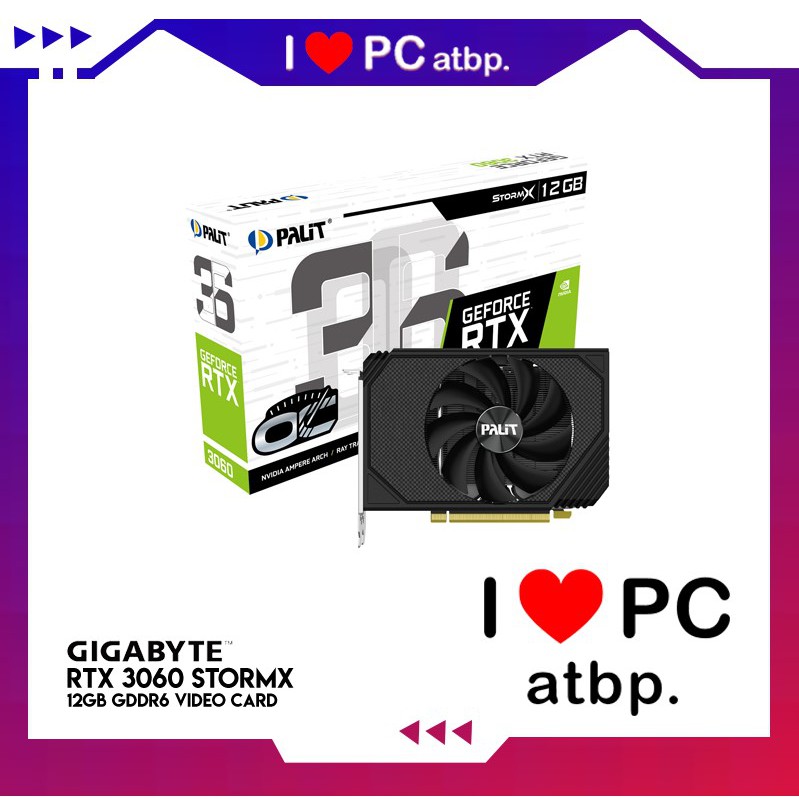 Palit Rtx 3060 Stormx 12gb Gddr6 Video Card Ne63060019k9 190af