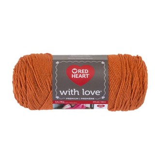 Red Heart With Love Yarn, Mango