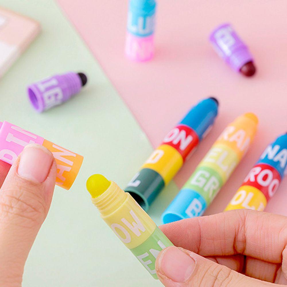 AVALENTINE Highlighter Marker Pen Stackable 6in1 Colorful School Office ...