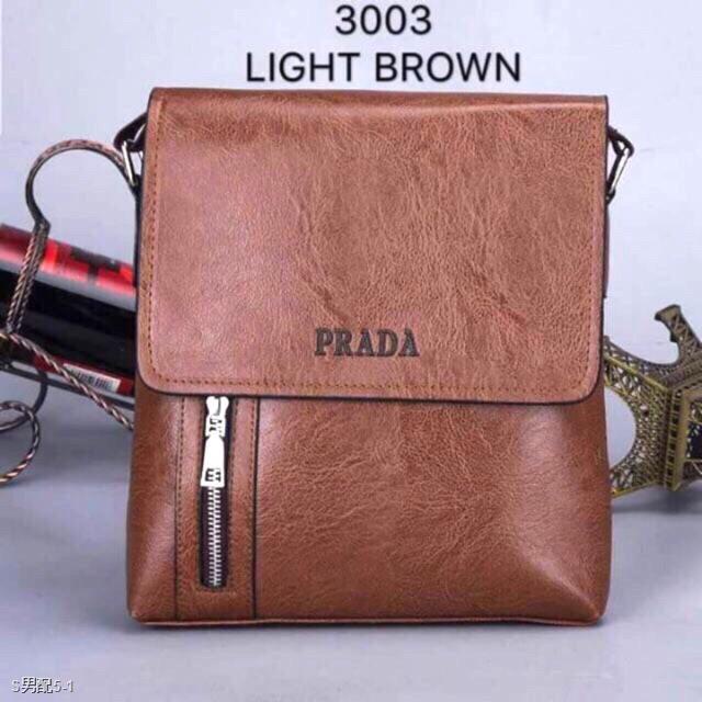 ☬▦Dai~Prada Leather Sling Bag & Men Shoulder | Shopee Philippines