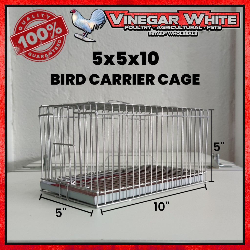 Metal Bird Carrier Cage 5x10 Inches Travel Carrier for Birds African Lovebirds Parakeets Albs Shopee Philippines