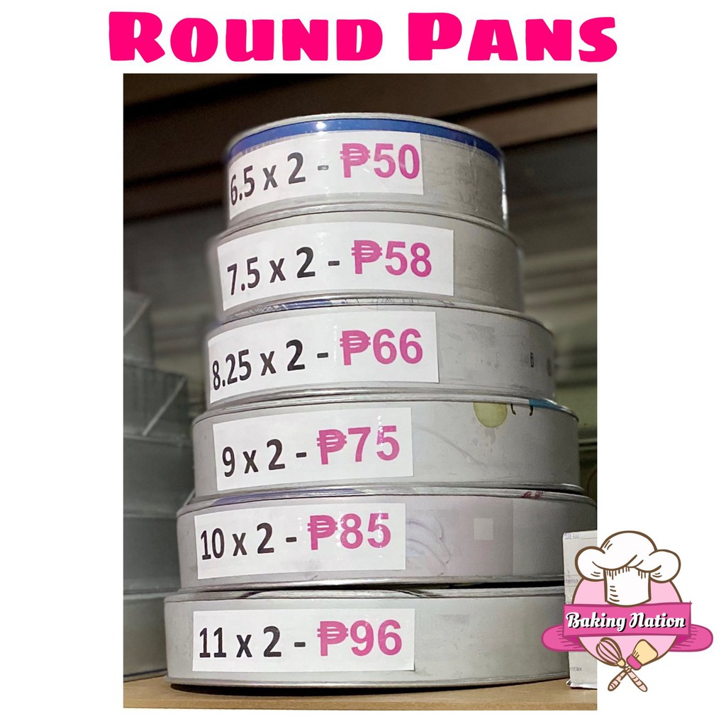 Round cake hotsell pan sizes