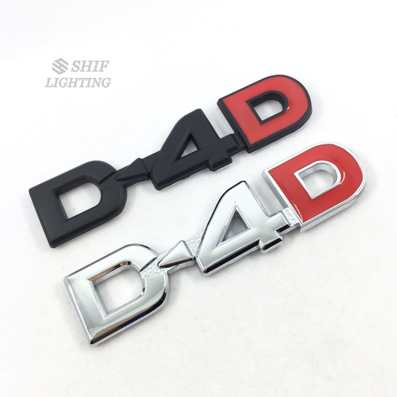 1 x Metal D4D Letter Rear Trunk Emblem Badge Sticker Toyota | Shopee ...