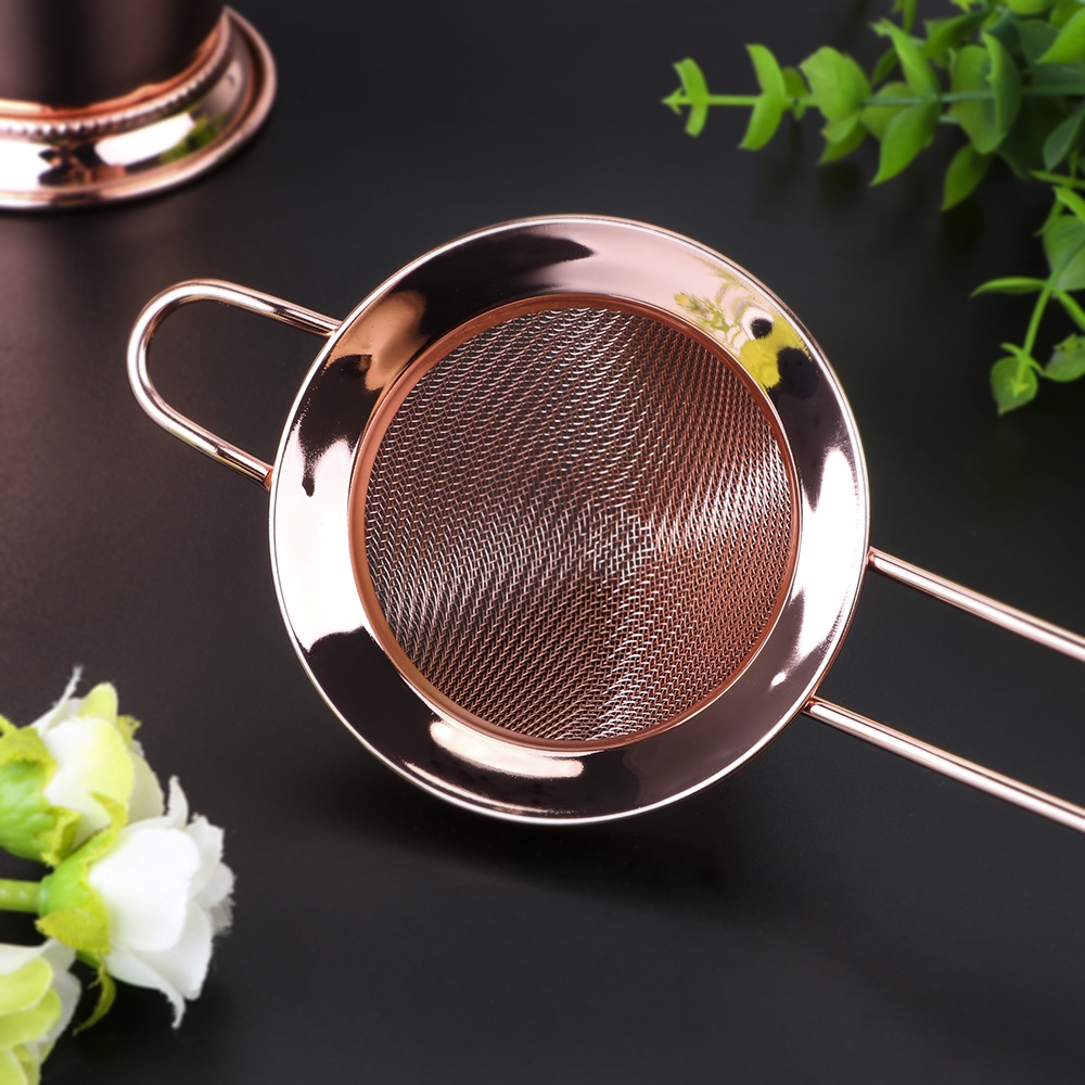 Cocktail Strainer Wire Mesh Sieve Flour Colander Sifter Stainless Steel