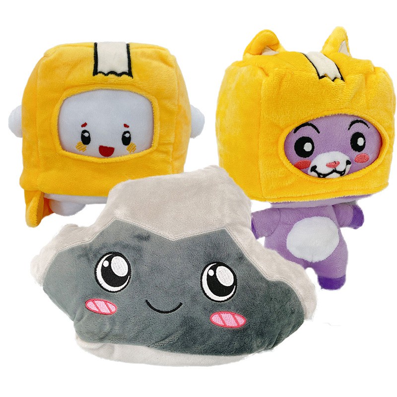 Lankybox Boxy/Foxy/Rocky Removable Cartoon Robot Soft Toy Plush ...
