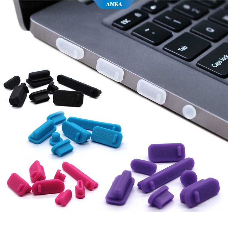 16 pieces/1 set of color universal notebook computer silicone dust plug ...
