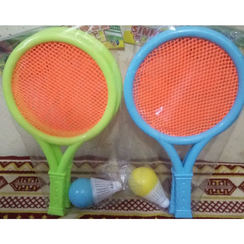 FUN TENNIS CHILDREN'S TOYS - TENNIS RACKET ONE SET | Shopee Philippines