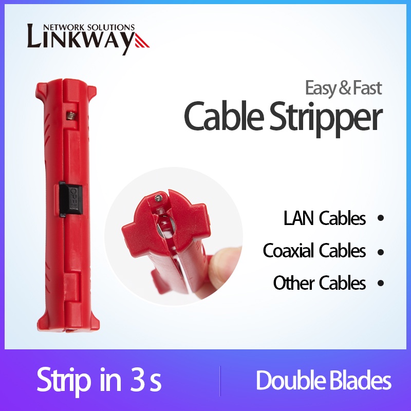 Linkway LW-CCS-RD Network Cable Stripper Ethernet Coaxial Cable ...