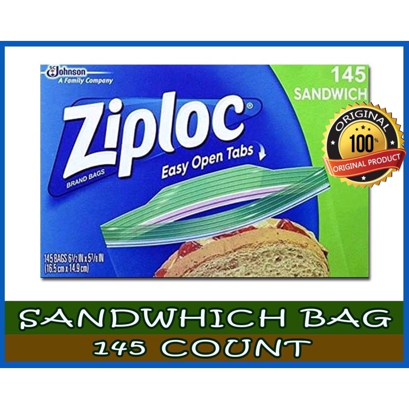 Ziploc Sandwich Bags, 145-Count