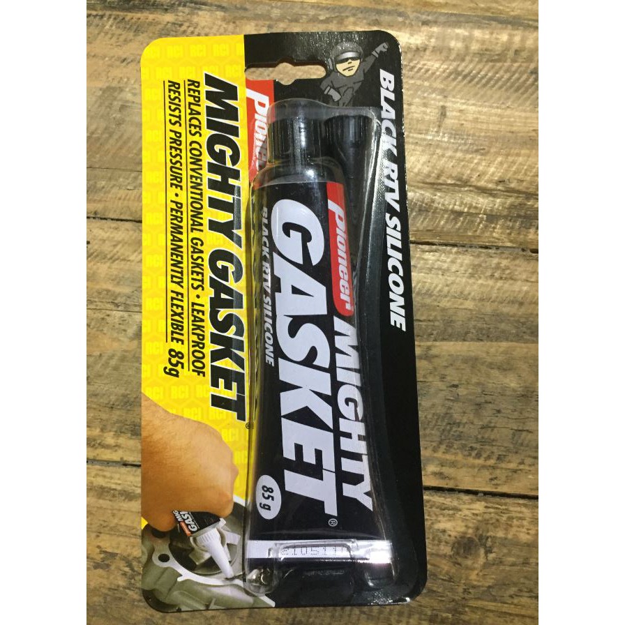 G Pioneer Mighty Gasket High Temp Rtv Silicone Sealant Gasket Maker Black Shopee