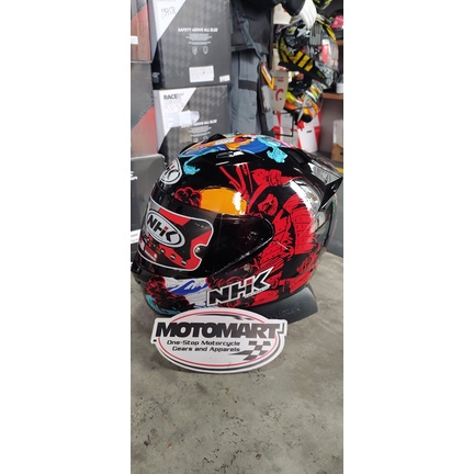 NHK HELMET RACE PRO SAMURAI (BLACK METALLIC) | Shopee Philippines