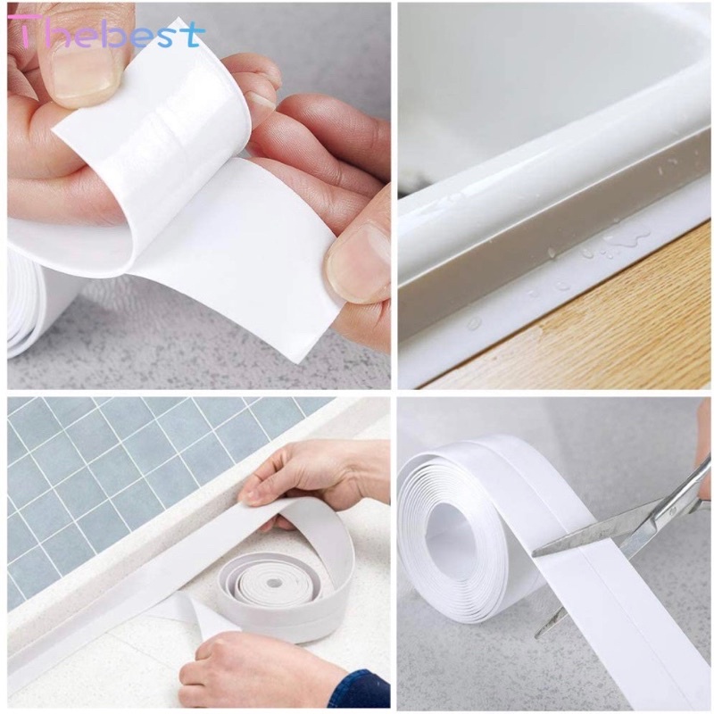 Kitchen Corner Waterproof and Mildew Self-adhesive Tape Corner Stickers ...