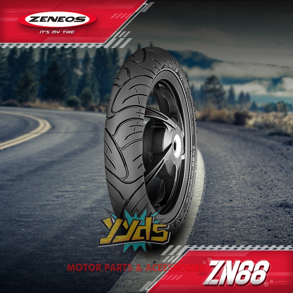 Zeneos ZN88/87 Motorcycle Tire Rim 14&17 (Tubeless) FREE SEALANT AND ...