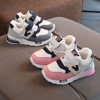 1-6Y Kids Shoes Boy Girl Hook-Loop Casual Sneakers Toddler Fashion Anti  slip Soft Shoes Children Fashion Casual Shoes Vintage Lightweight Unisex
