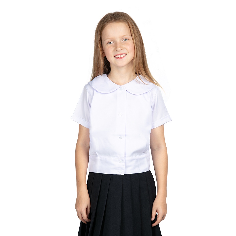 GUITAR GIRL'S SCHOOL UNIFORM BLOUSE BABY WHITE COLLAR | Shopee Philippines