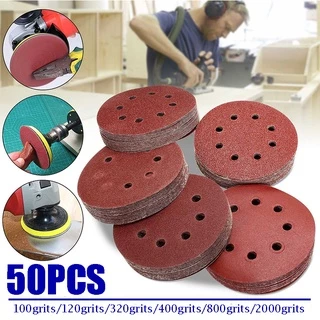 China 100pcs 125mm Round Shape Sanding Discs Hook Loop Sanding Paper  Buffing Sheet Sand paper 8 Hole Sandpaper Polishing Pad factory and  manufacturers