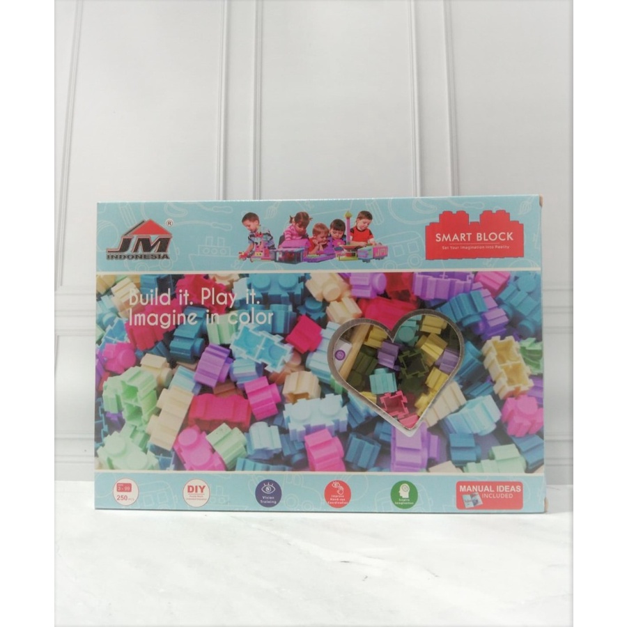 SMART BLOCK BUILDING EDUCATIONAL TOYS CONTENTS 250 PCS | Shopee Philippines