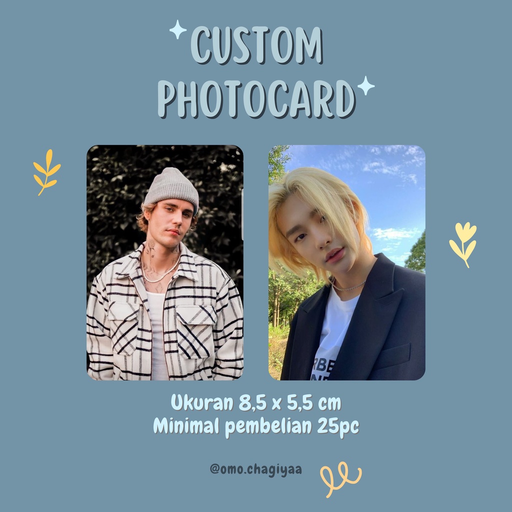 Custom PHOTOCARD (Read Description) | Shopee Philippines