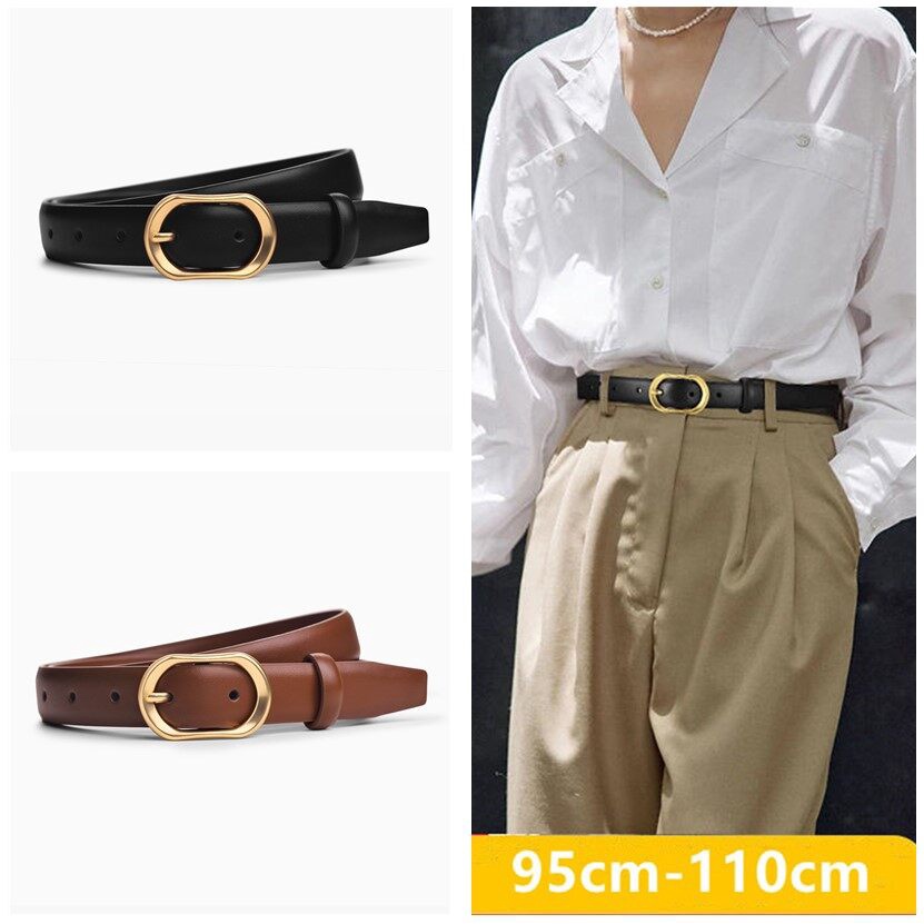 Women Belts Ladies Casual WaistbandAlloy Pin Buckle Belts Leather Belts ...