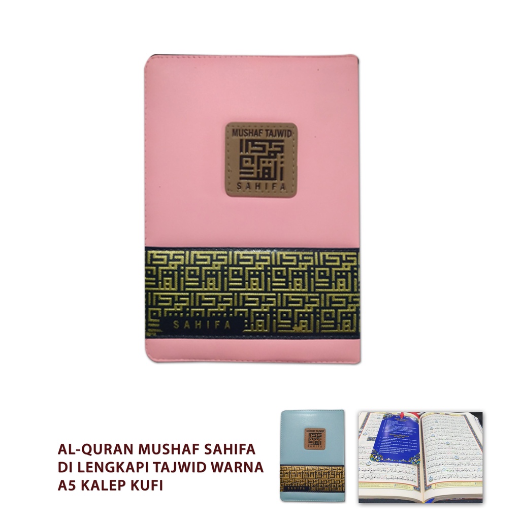 The Al-Quran Mushaf Sahifa Is Equipped With A5 Color Tajwid Kufi Al ...