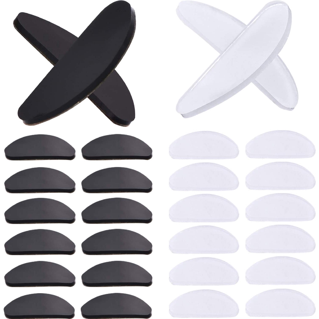 5 Pairs Pack Eyeglass Nose Pads / AntiSlip Glasses Retainers / Soft