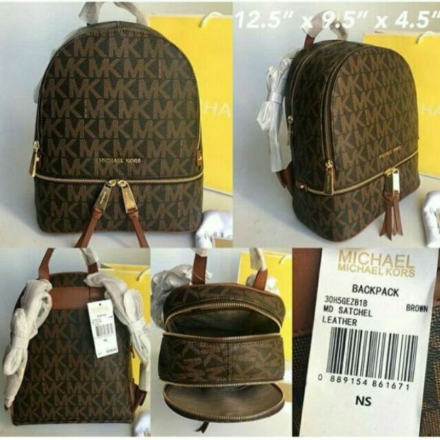 Michael kors backpack sales fake vs real