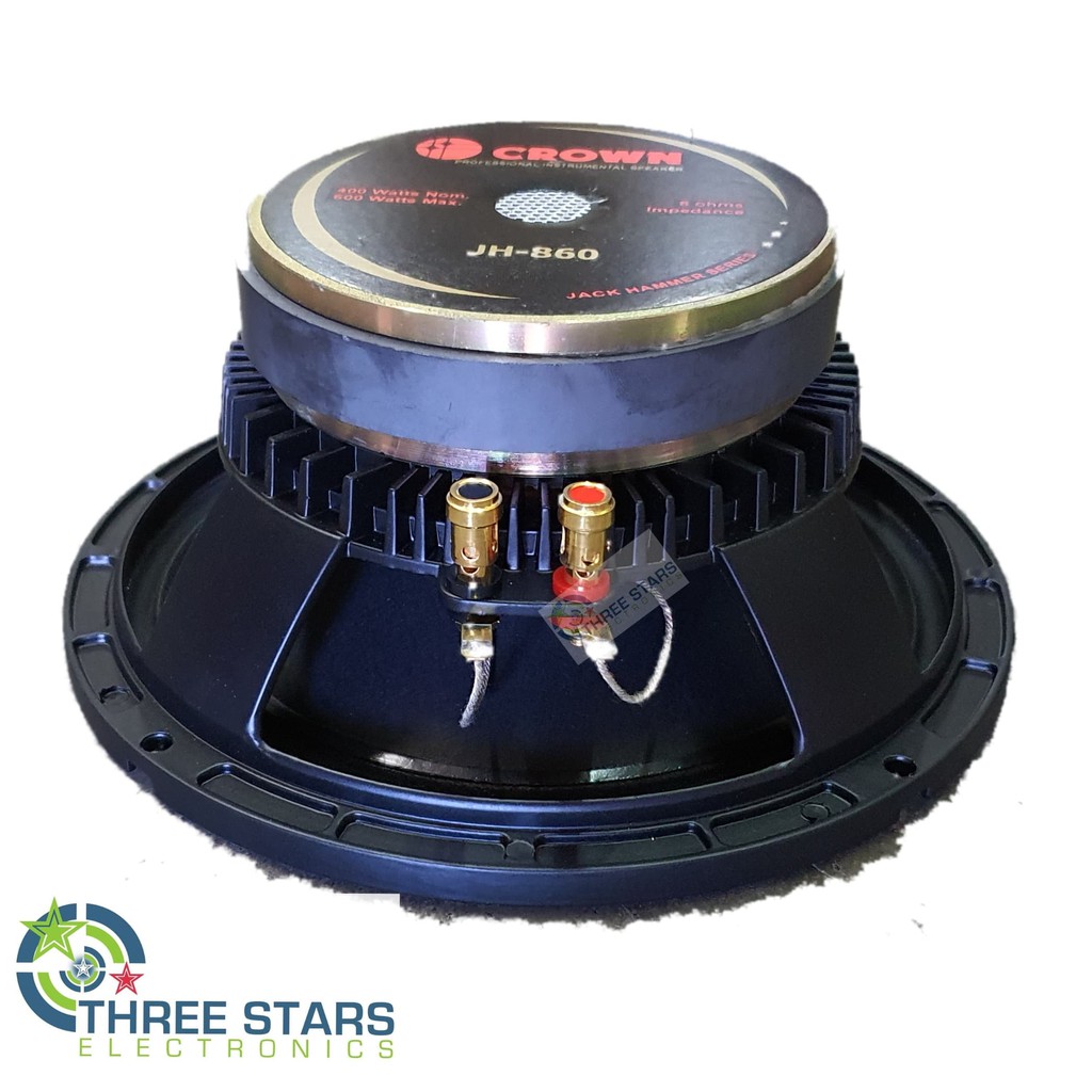 Crown JH 860 8 inch Jack Hammer Instrumental Speaker 600WATTS Alum. Die ...