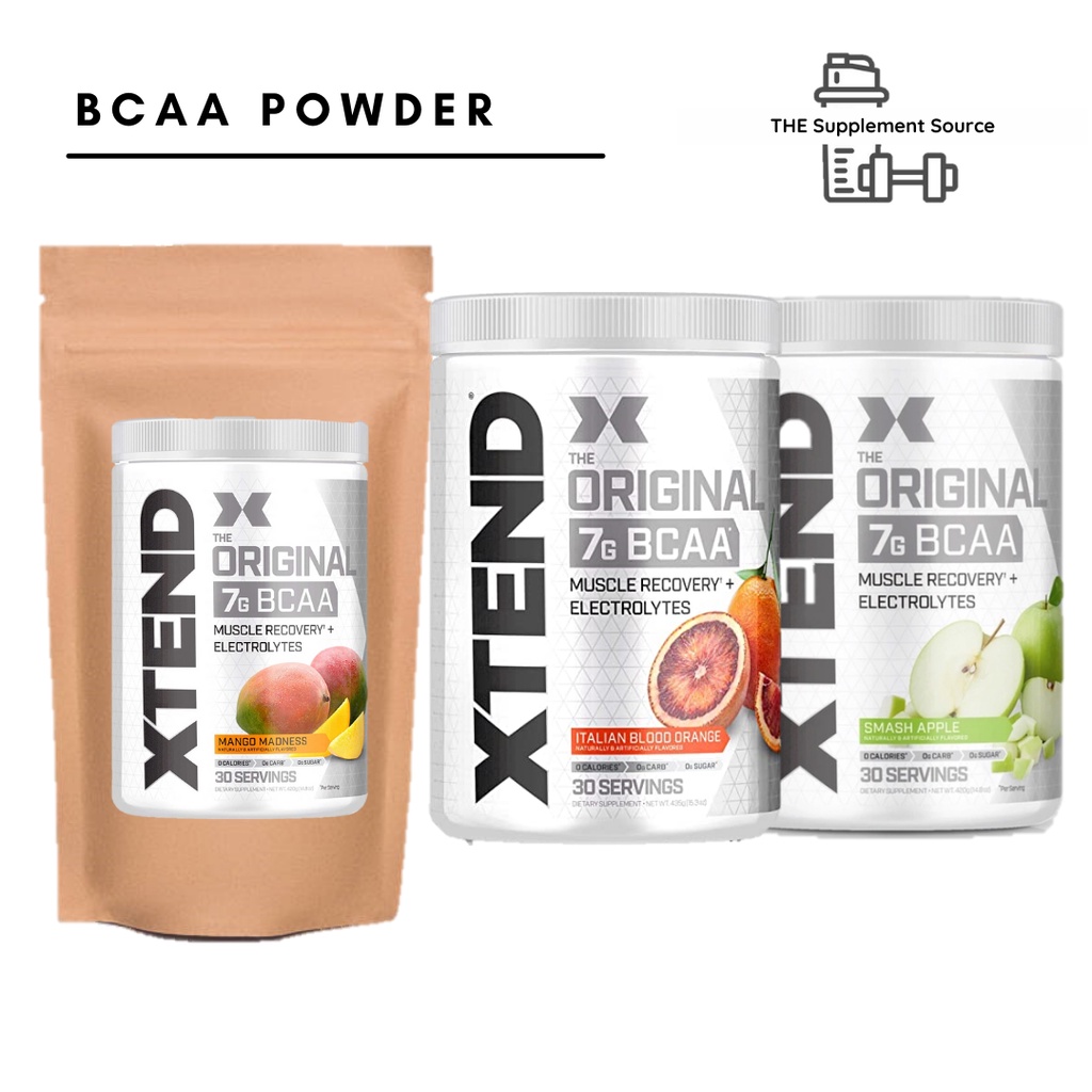 Xtend Original BCAA Powder 10, 20, 30 servings Muscle Repair and ...
