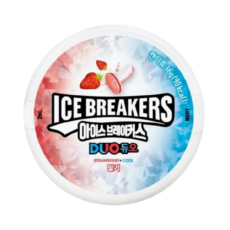 [Lotte] Ice Breakers Candy 6 Flavors (Strawberry, Watermelon, Grape, Berrysplash&Strawberry