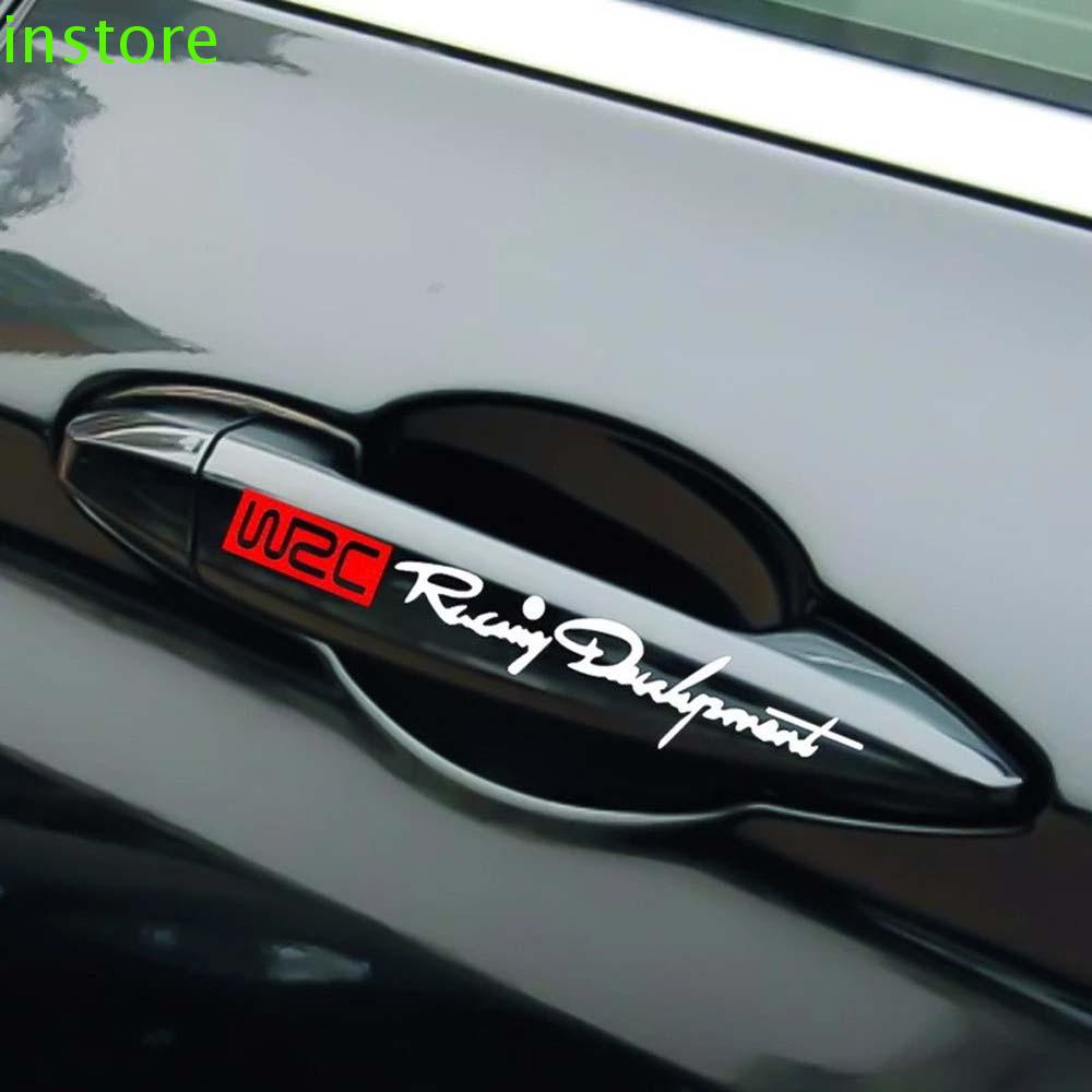 INSTORE Car Door Handle Decal Waterproof Vinyls Decals Vinyl Stickers