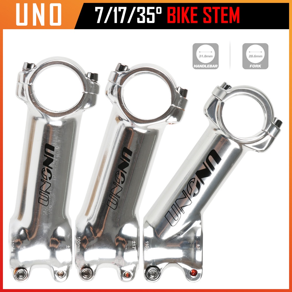 UNO Stem Mountain Bike Stem Road Bike Stem 7/17/35 Degree Bicycle Stem