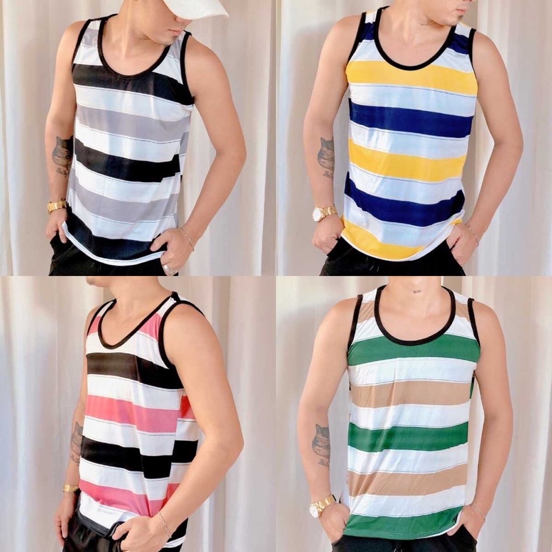 SANDO STRIPE FOR MEN | Shopee Philippines