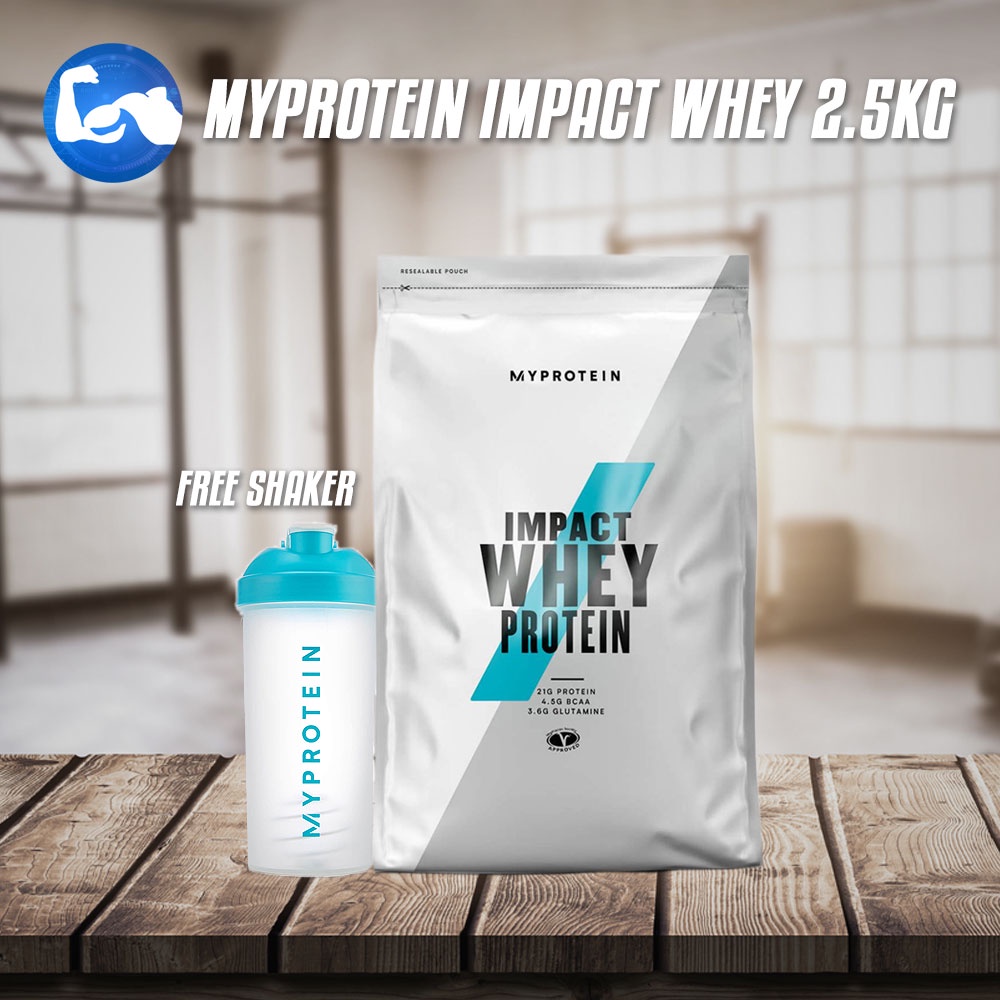 MyProtein IMPACT Whey Protein with FREE shaker (100 servings) Muscle