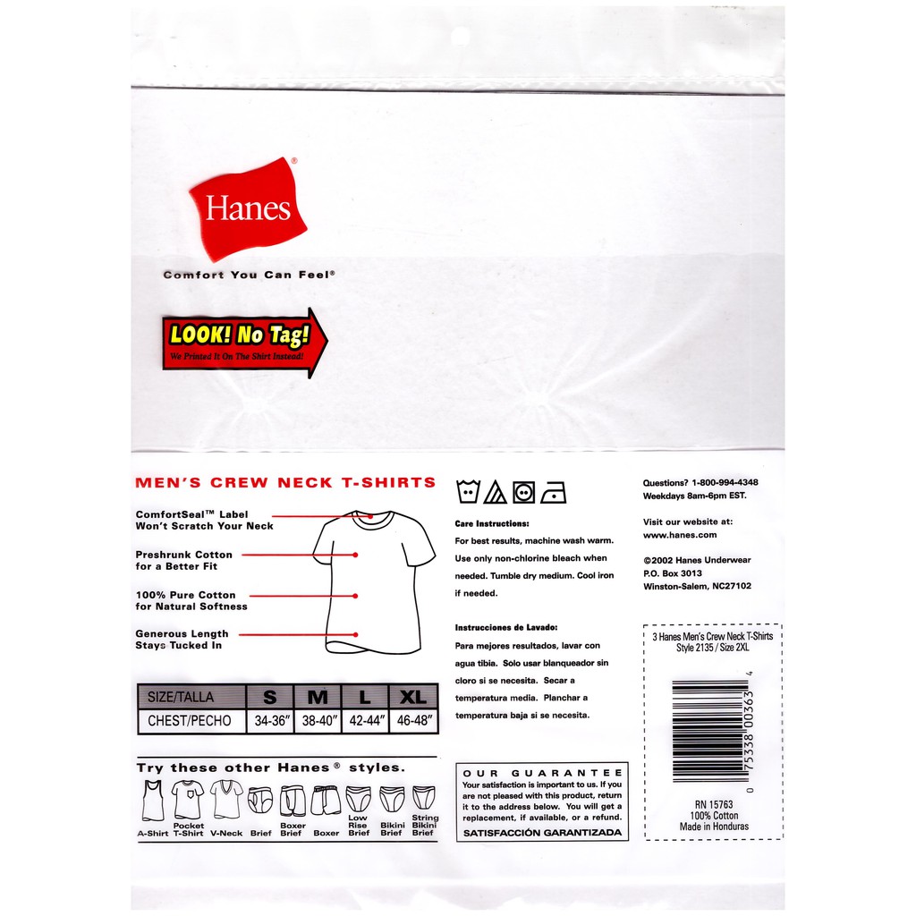 Hanes t shirt measurements best sale