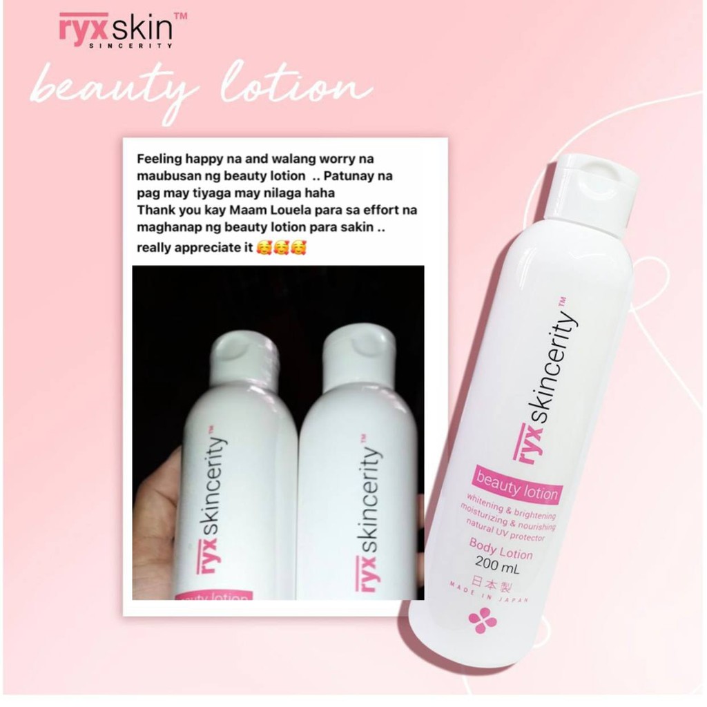 Ryx Skincerity Beauty Lotion | Shopee Philippines