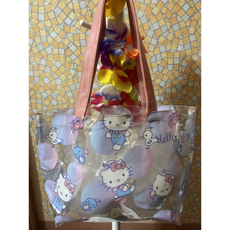 Hello kitty hot sale transparent bag