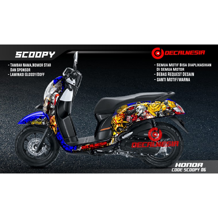 Full Body Scoopy Roadrace Decal Scoopy Sticker Variation - Scoopy ...