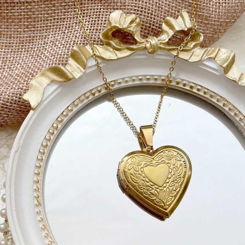 Mainecrafts Heart Locket Necklace - WATERPROOF PHOTOS! | Shopee Philippines
