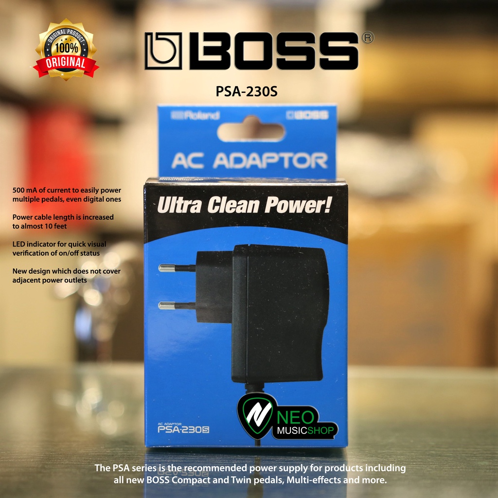 BOSS PSA-230S 9V-500mA of current Ac Adaptor Original | Shopee Philippines