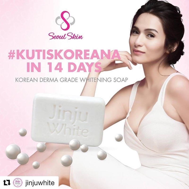 JINJU WHITE SOAP KOREA VERSION 2 Shopee Philippines